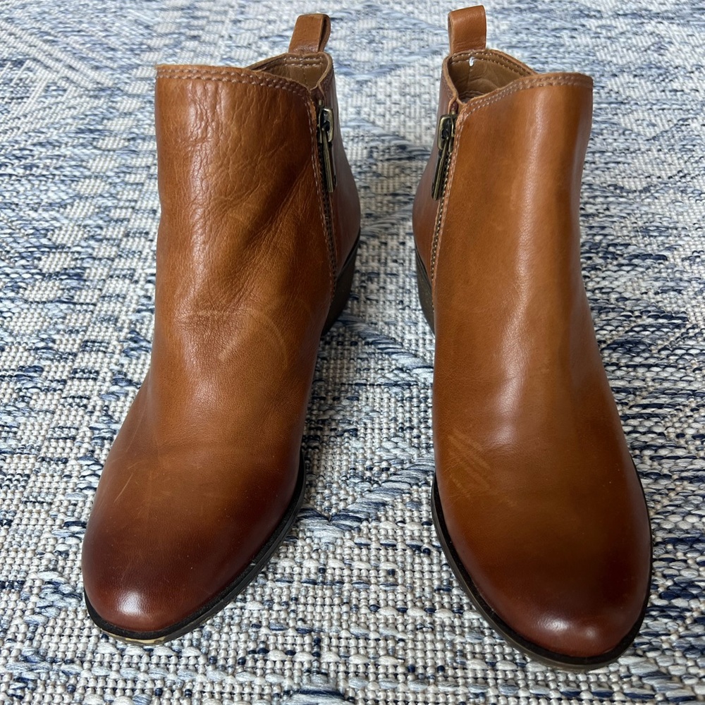 Lucky Brand women’s leather ankle boots, worn but good condition, size 6 1/2